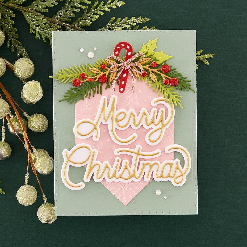 Spellbinders E3D-064 Vintage Ornaments 3D Embossing Folder from The Classic Christmas Collection - Image 5